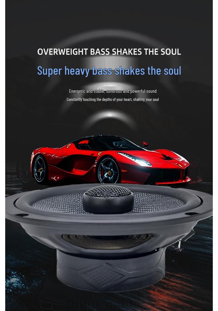 Universal Car Coaxial Speaker: 4", 5", 6x9" Sizes Available