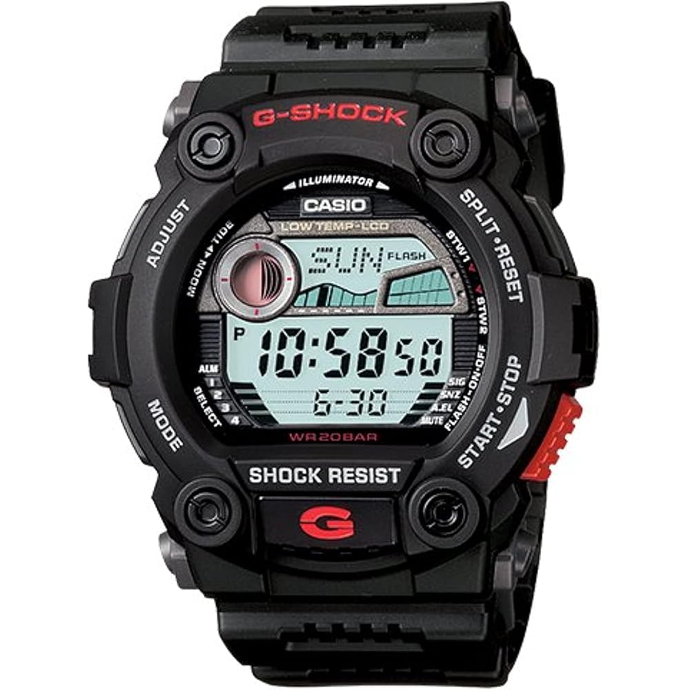 Casio G-Shock G-7900-1 Black Tide Graph Moon Data Men s Watch