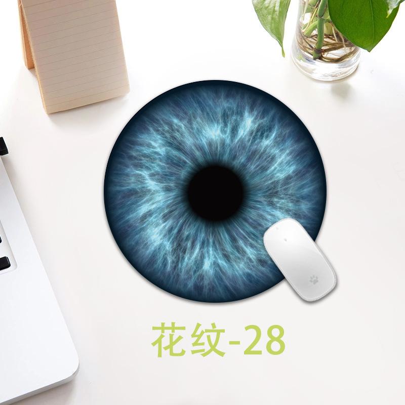 Ethnic Style Pattern Round Small Creative Thickened Mouse Pad Keyboard Pad Office Cup Table Mat Production