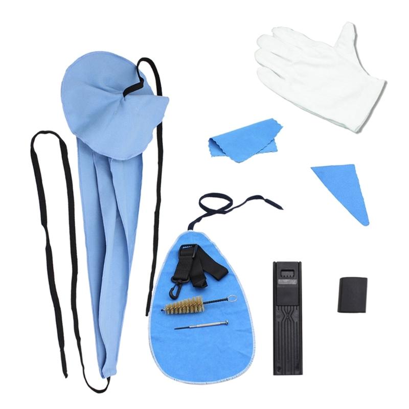 10pcs Instrument Maintenance Care Clean Cloth Cushion Reed Cases Screwdriver Kit Set for Saxophone Cleaning Maintenance