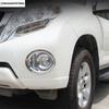 Front Rear Fog Lights Lamps Ring Cover Trim For Toyota Land Cruiser Prado FJ150 2014 - 2017 ABS Chrome Accessories Interior Kit