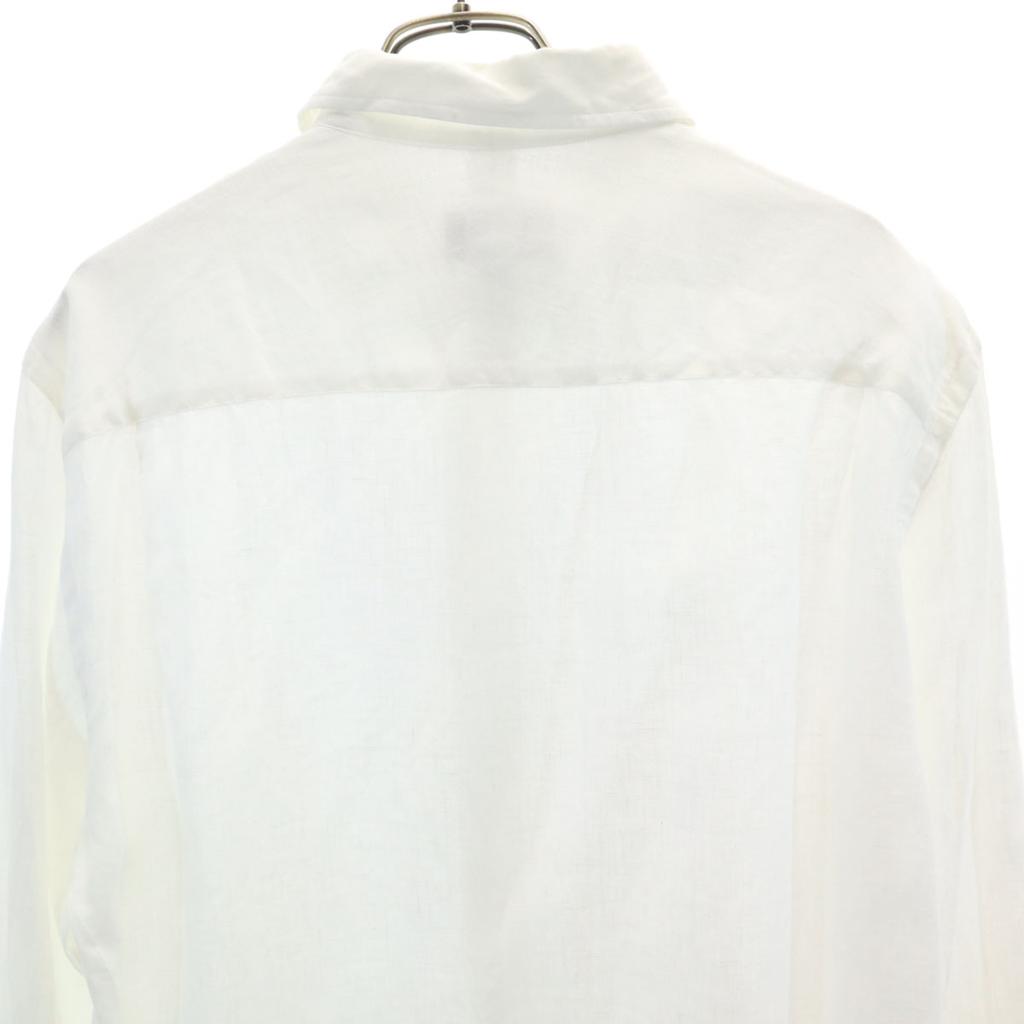 Dunhill Long Sleeve Linen Shirt S White Men's Used