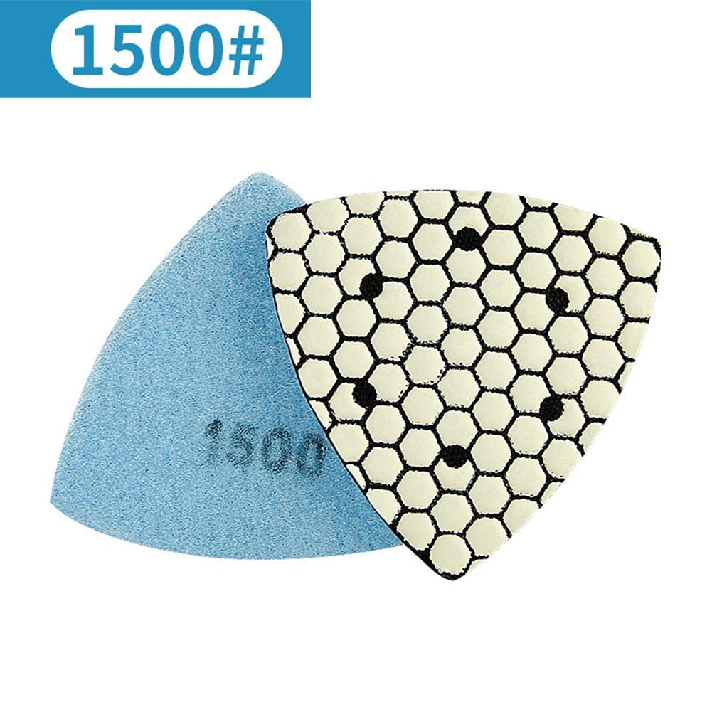 Triangle Diamond Polishing Pads Granite Marble Stone Excellent Gloss Good Durability Granite Marble Concrete Stone Sanding Pads
