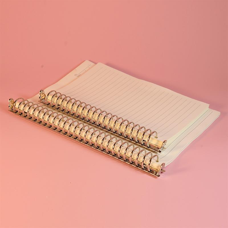 A5 B5 nerezová ocelová spona na kroužkový pořadač 20/26 kroužků na papírový pořadač na sešit, alba, deníky, kancelářské potřeby, školní papírenské potřeby