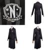 Wednesday Addams School Uniform Girls Kids Dress Cosplay Halloween Xmas Party