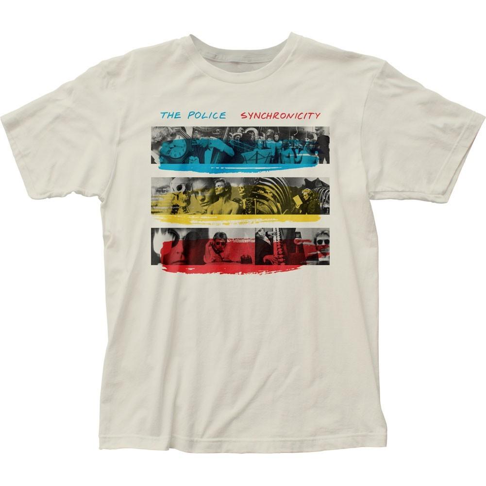 The Police Synchrocity Mens T Shirt Music Classic Concert Band Tee New Natural XXXXL