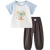 Tongtai Infant Summer Cotton Short-Sleeve Outfit