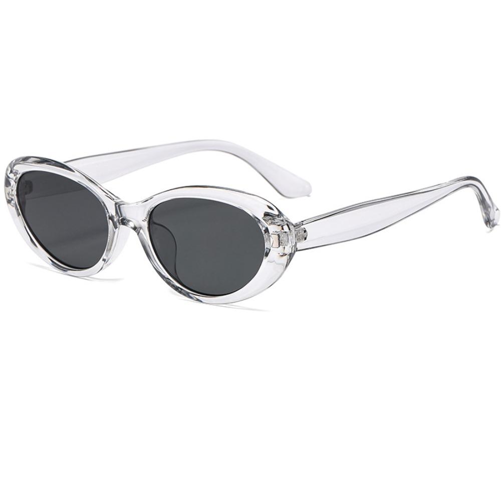 New Elliptic Frame Women Sunglasses UV Protection UV400 Retro Sunglasses Anti-Reflective Black Shades Driving