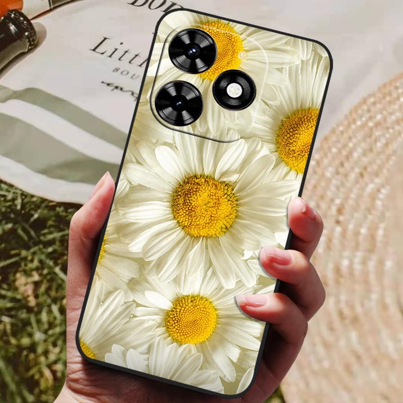 For Infinix Hot 40 Case Hot40 Pro Luxury Phone Silicon Back Cover For Infinix Hot 40 Pro / Hot 40i Cases Protective Shell Capas
