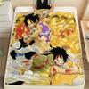 One Piece Luffy & Ace Theme Collection Flannel Blanket, Soft for Home Bedroom, Great Gift for Anime Lovers
