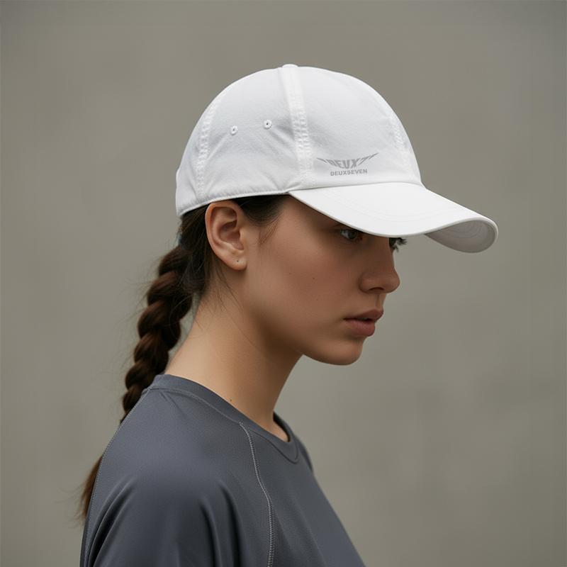 DEUXFISHING Woven Marathon Running Cap White - Mcap_05