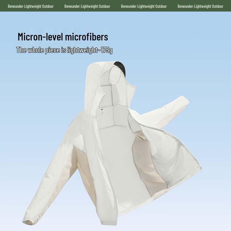 

Beneunder Men s UPF50+ Ultra-Light Hooded Sun Protection Jacket TS40724 XXL