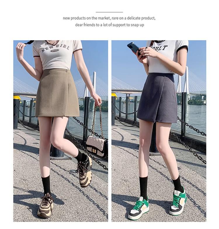Women's Irregular High-Waist A-Line Skirt - Spring/Summer 2025 Bodycon Style, Anti-Exposure, Professional Casual Wear