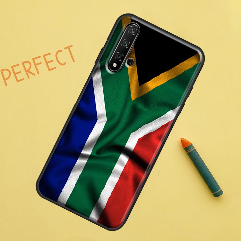 South African Flag For Huawei Nova 12s 11i 7i 8i 12i Y73 Y70 Y90 Y60 Y72 Y61 Y91 9 10 SE P40 Lite P30 Pro Case