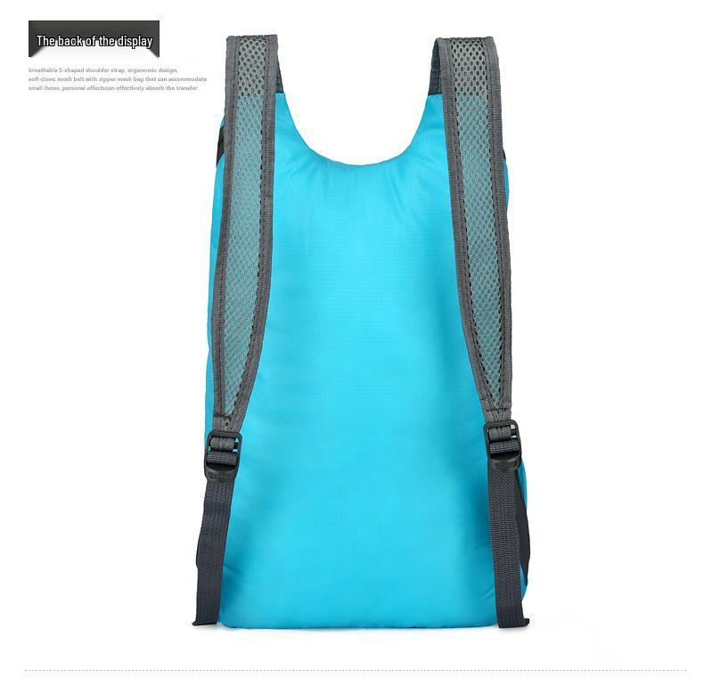 Men's and Women's Large Capacity Lightweight Outdoor Sports Backpack - Water-Repellent and Foldable with Custom Logo.