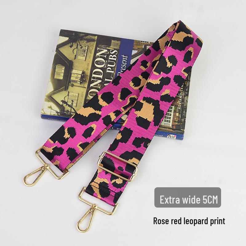 Nastavitelný Barevný Plátěný Popruh na Tašku - Široký, Protiskluzový Náhradní Crossbody Popruh pro Dámské Tašky
