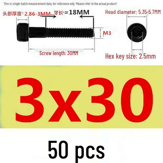 High-Strength Grade 12.9 Internal Hex Head Screws M1.4-M20