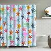 Colorful Jellyfish Starfish Shower Curtain Waterproof Home Decor For Bathroom Available In Multiple Sizes Perfect Gift Idea