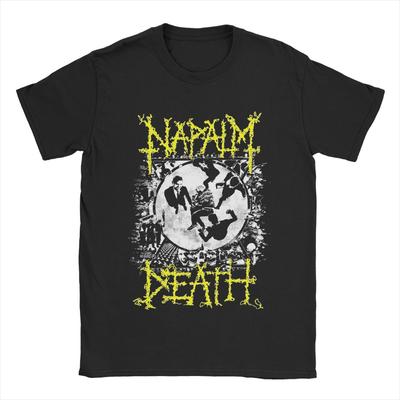 Herren T-Shirts Napalm Death Neuheit 100% Baumwolle T-Shirt Kurzarm Band T-Shirts Rundhals Kleidung Klassisch