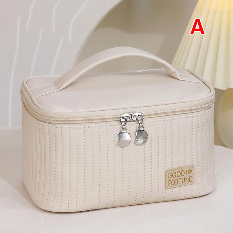 

Большая вместительная косметичка для женщин, дорожная косметичка, портативный однотонный органайзер для макияжа, косметичка, сумка для хранения