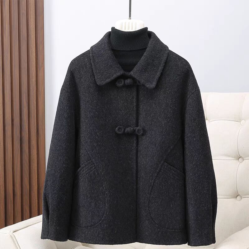 Coat Women Small Short Spring and Autumn New Wool Thin Belly Hair Women