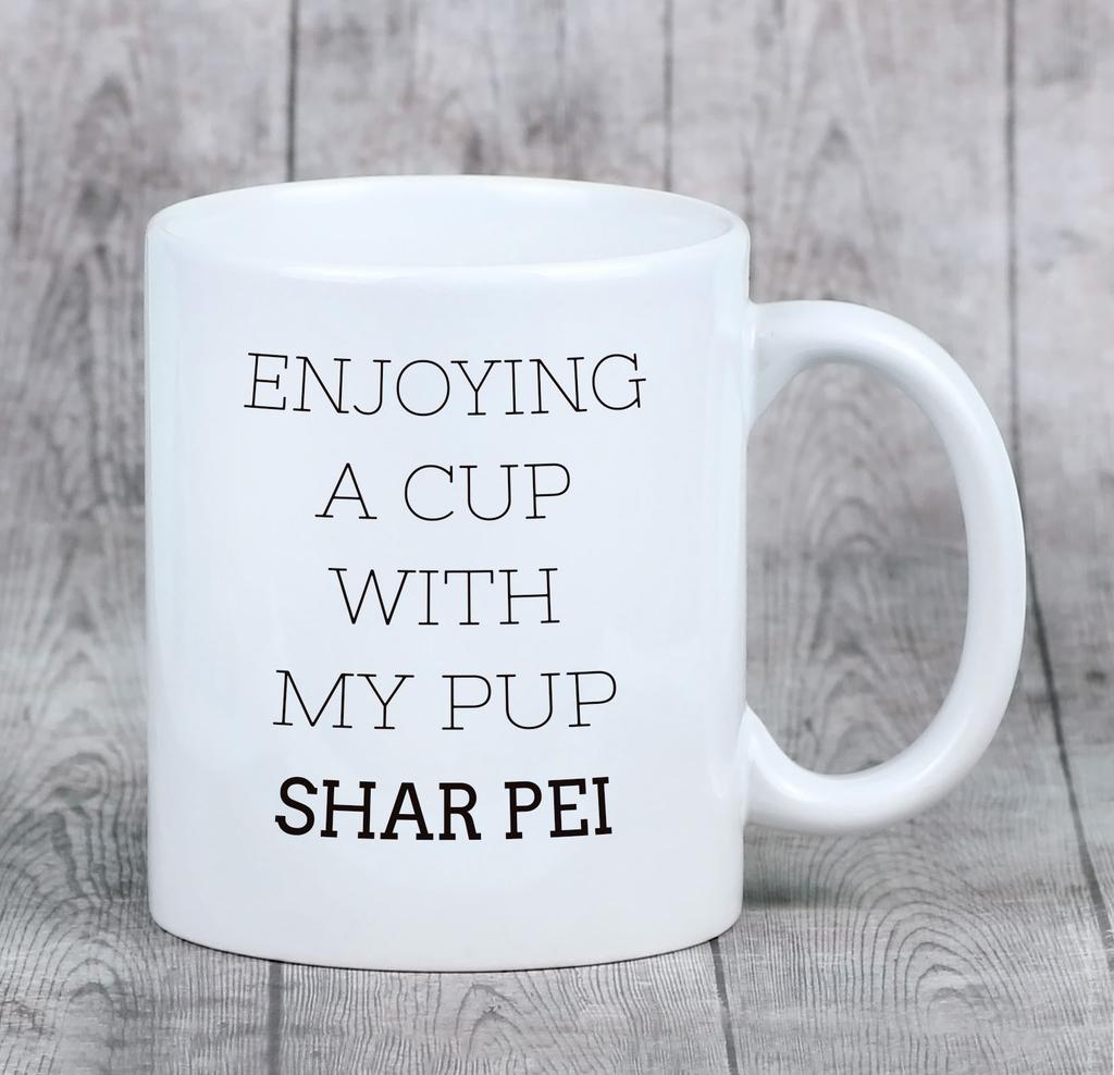Shar Pei -Kubek Ze Zdjęciem I Napisem Geometryczny Pies Art-Dog