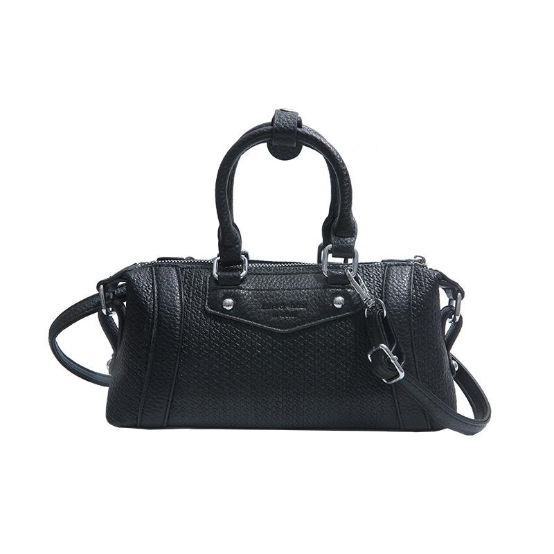 

Модная новая сумка-локомотив текстура ретро женская сумка портативная на плечо кроссбоди маленькая сумка чёрный