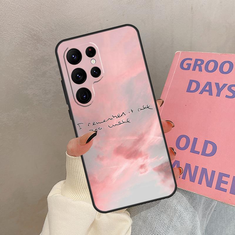 

Чехол All Too Well Lyrics для Samsung Galaxy S25 Ultra S20 S21 S22 S24 S23 Ultra S9 S10 Plus S25 FE Cover Coque Galaxy S21