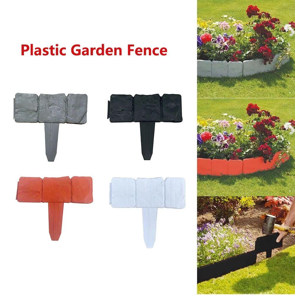 10Pcs Anti-corrosion Corrugated Fence Weatherproof Flower Bed Edging Fence Landscape Yard