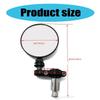 Easy Install Foldable Round Side Mirrors Retro Round Mirrors Adjustable Rearview Mirror Pair for Various Motorcycles