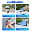 Car Antennas Shark Fin Antenna Auto Radio Signal Aerials Roof Antennas For Universal Kia/Nissan/Toyota/Hyundai/BMW Car Styling