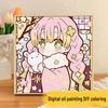 Kit Pittura ad Olio Digitale Anime Demon Slayer Fai da Te per Bambini