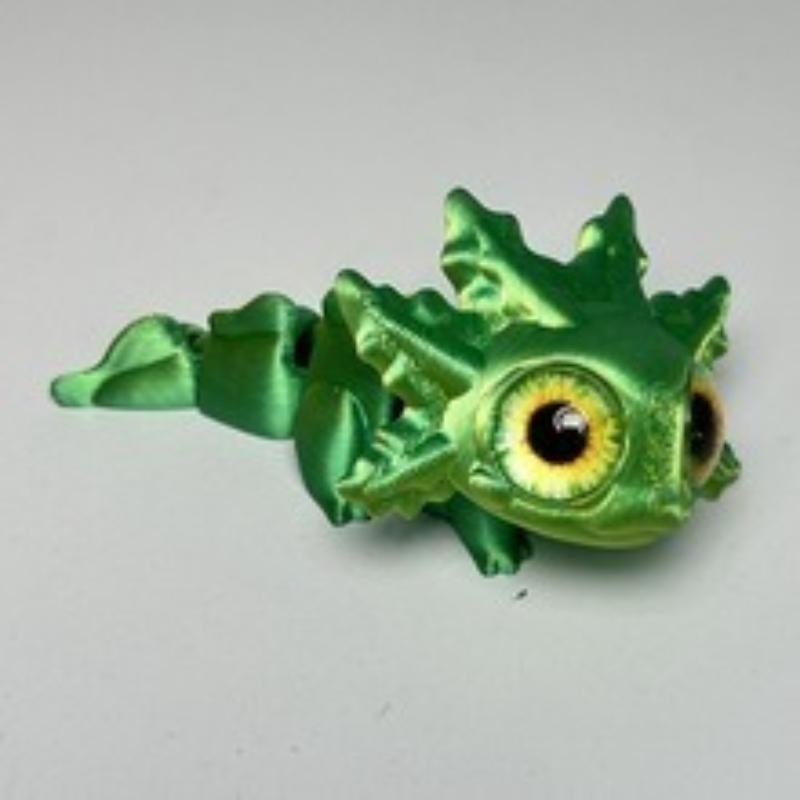 3D Printing Salamander Figures Multi-joint Movable Simulation Eyes for Home Accessories Kids Gift Living Room Decoration