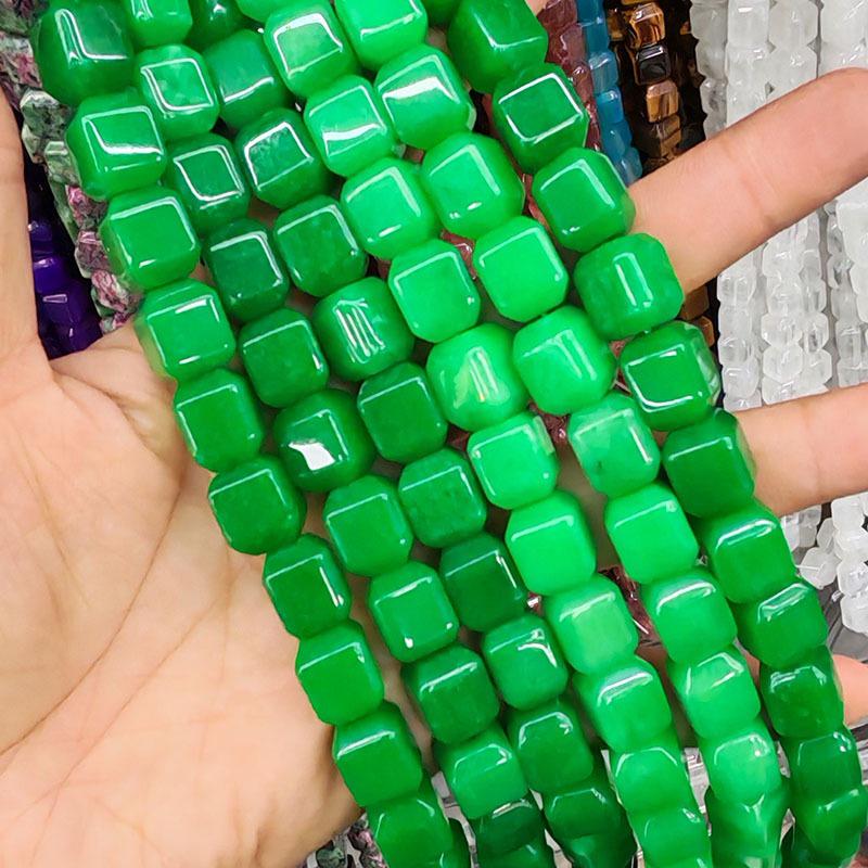 10x12mm Natural Red Agate Beveled Square Beads for DIY Bracelets and Necklaces