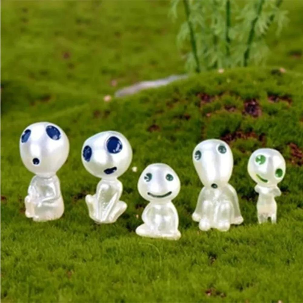 10PCS Resin Magic Night Light Elves Noctilucent Garden Fairy Figures Miniature Landscape Decor Outdoor Home Accessories