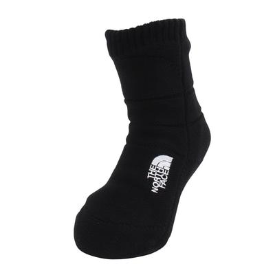 The North Face Nuptse Bootie Odor TNF Black JL Kids' Socks, Unisex, Non-Slip, Antibacterial, Resistant, Warm, Black/TNF