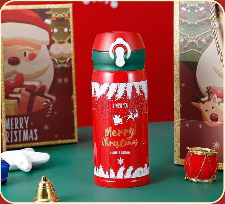

Чашка Термосы и Бутылки для воды Посуда для питья Рождественский Термостакан из нержавеющей стали Термостакан для холодного горячего кофе 301-400ml
