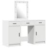 Makeup Table with Drawers White 50 X 41 X 135 Cm Engineered Wood