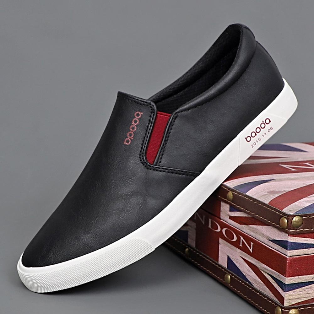 

Men s 2024 Autumn Classic Leather Slip-On Sneakers – Versatile, Trendy, and Comfortable 41