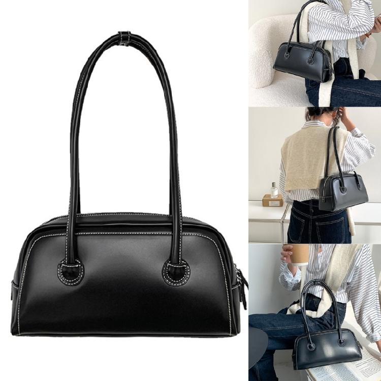 Splashproof Handbag Travel Bags for Women Solid Color Soft Leather Bag