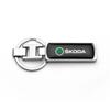 3D Metal/leather Car Logo Keychain Key Ring Pendant Accessories For Skoda Octavia Rapid Fabia Superb Kodiaq Karoq Kamiq Scala kyvc74 5DD