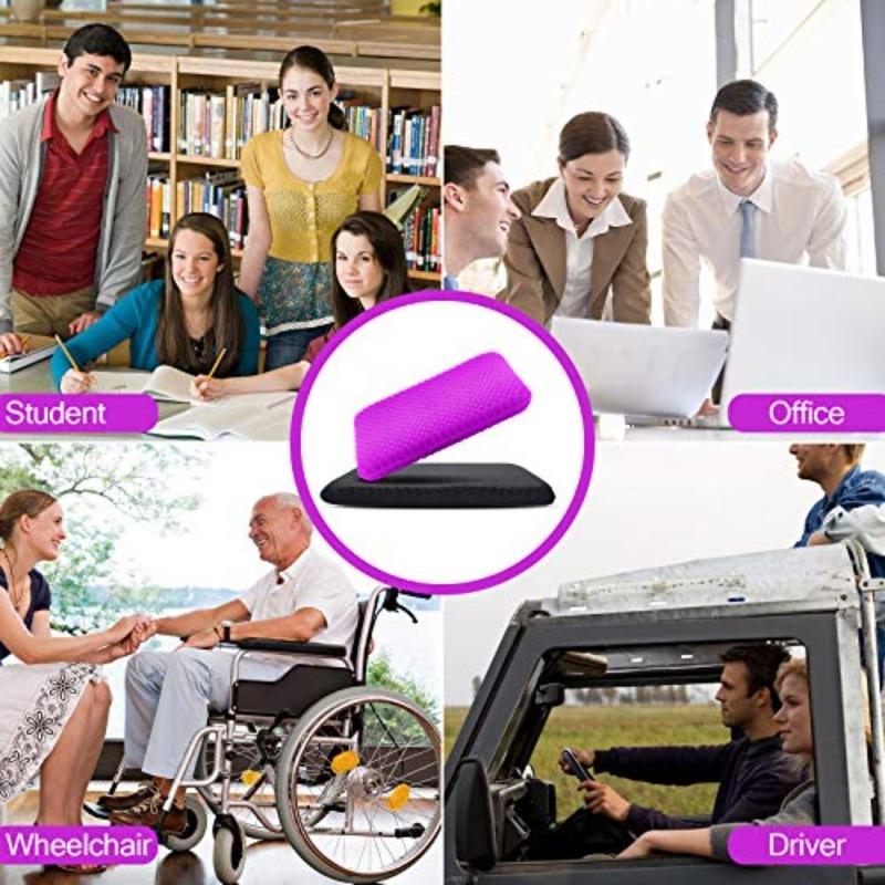 Gel Seat Cushion for Long Sitting Large and Thick,Soft and Breathable, Gel Cushion for Wheelchair, Gel Chair Cushion for Hip Pa