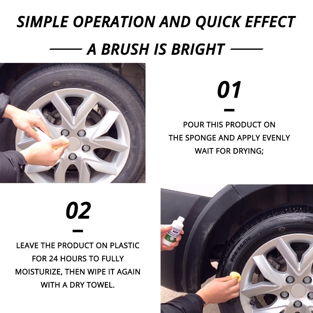 HVIERO 22 Reifencoating 20 50ml Auto Autowäsche Reinigungswerkzeuge Lackbeschichtungsmittel Reifen Langlebige Hydrophobe Beschichtung