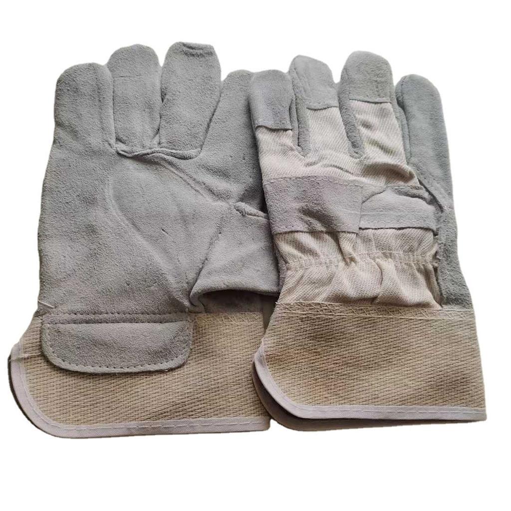 Welding Safety Gloves Durable Leather Gloves Puncture Resistant Gloves Labor Protection Gloves Industrial Working Gloves