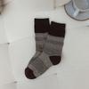 Women's Mid-calf Socks for Autumn and Winter, Retro Quilted Pile Socks, Combed Cotton, Ethnic Style Cotton Socks