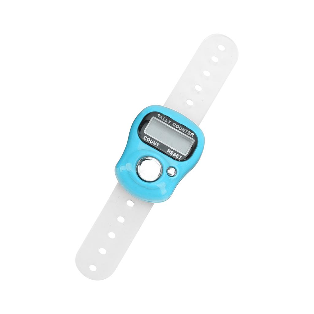 Electric Finger Counter with Resettable 5 Digit LCD Hand Tally Counter for Praying and WalkingDark Blue