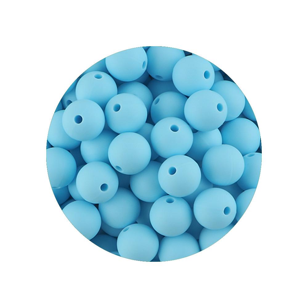 Kovict 9MM 40-80Pcs Round Silicone Bead 9MM Food Grade For Jewelry Making DIY Bracelet Pacifier Chain Accessories
