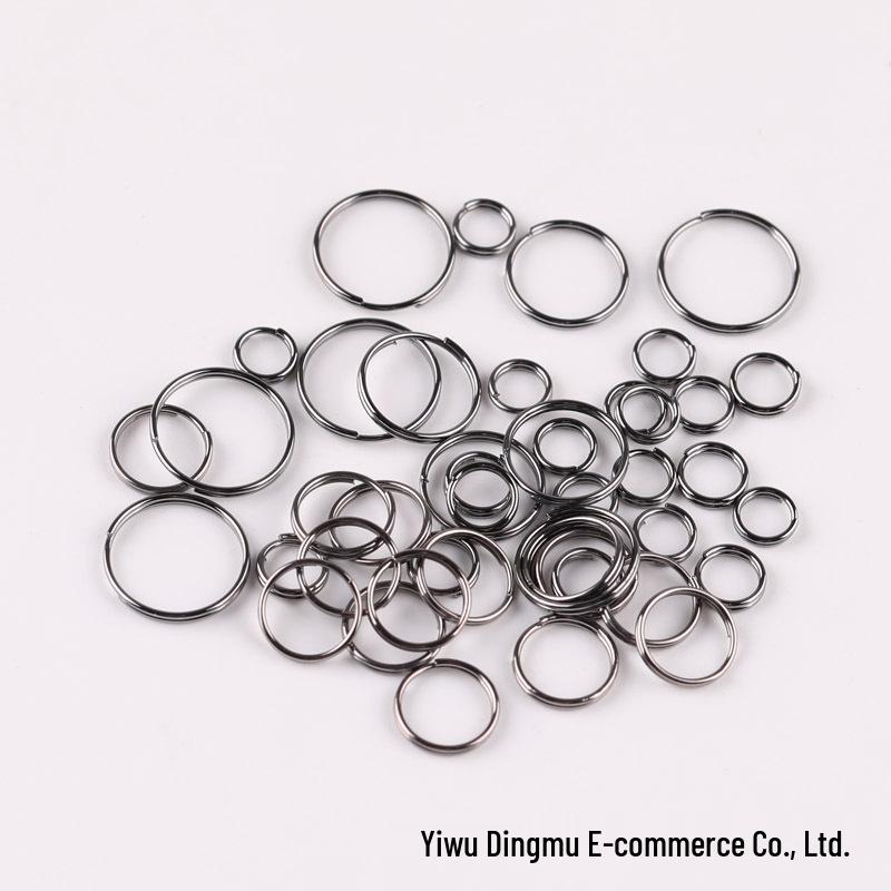 Gunmetal Double and Single Loop Jump Rings for DIY Jewelry Making