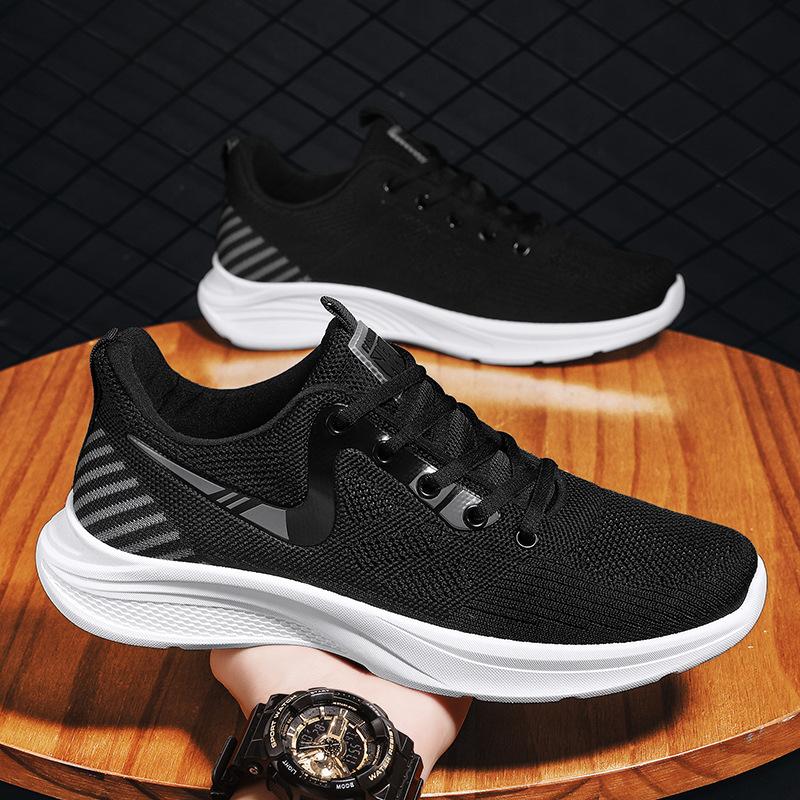 Spring and Autumn Middle School Students Lightweight Breathable Fly-woven Casual Shoes Women's Shoes Running Shoes Women's Travel Shoes Sports Women