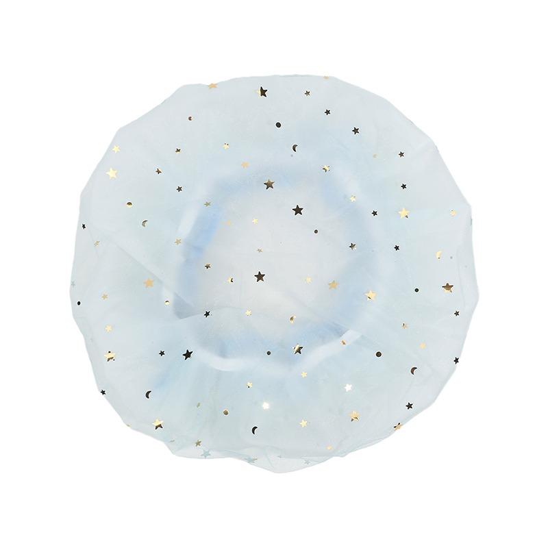 Waterproof Shower Cap For Women Thicken Elastic Bath Hat Oil Proof Kitchen Hair Salon Sanitary Hat Cute Bathroom Accessories Shower Supplies
